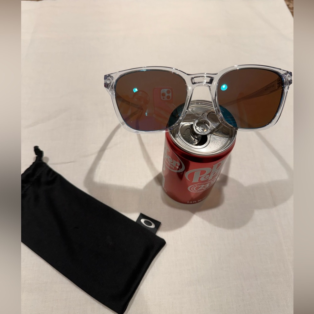 Oakley Ojector, Prizm Sapphire Lenses and Polished Clear Frame